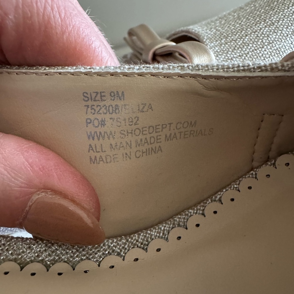 Marbella Beige Neutral Kitten Heel Sling Backs Bow Size 9 NEW - Picture 6 of 7